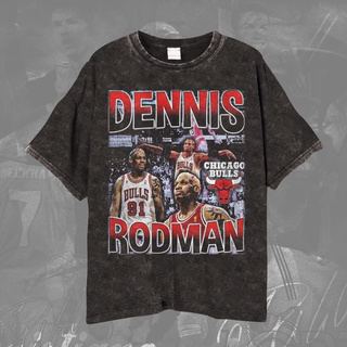 เสื้อยืด ลายบาสเก็ตบอล Nba Dennis Rodman Rodman Chicago Bulls สําหรับผู้ชาย และผู้หญิงS-5XL