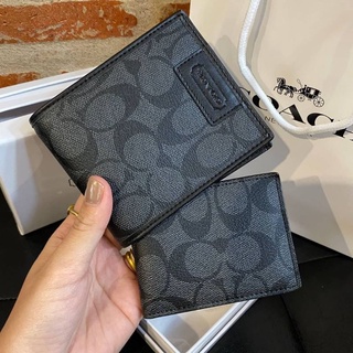 กระเป๋าสตางค์ Coach Short Wallet F74736 แท้💯 ส่งฟรี