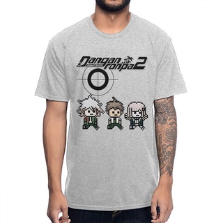 เสื้อยืดผ้าฝ้ายพิมพ์ลายขายดี เสื้อยืด คอกลม พิมพ์ลาย 8bit Danganronpa สไตล์พังก์ คลาสสิก สําหรับผู้ชาย