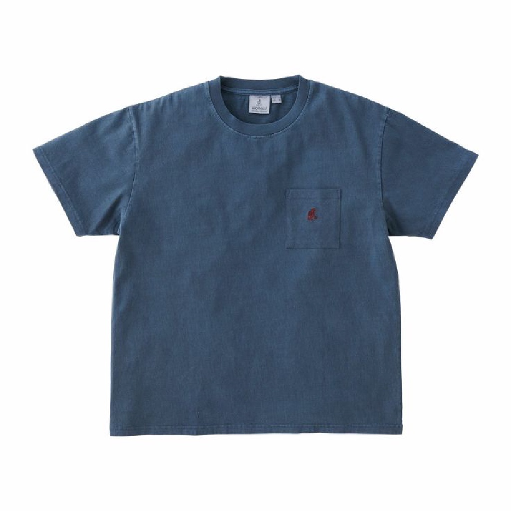 gramicci-เสื้อยืด-รุ่น-unisex-one-point-tee-navy-pigment