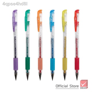 ♂Master Art ปากกา ปากกาเจล สีกลิตเตอร์ 1.0 แพ็ค 6 สี