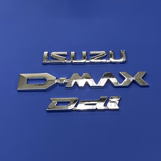 โลโก้* ISUZU D-MAX Ddi , ติดท้ายกระบะ ISUZU D-max 2012-2019 ราคาต่อชุด ( มี 3 ชิ้น )