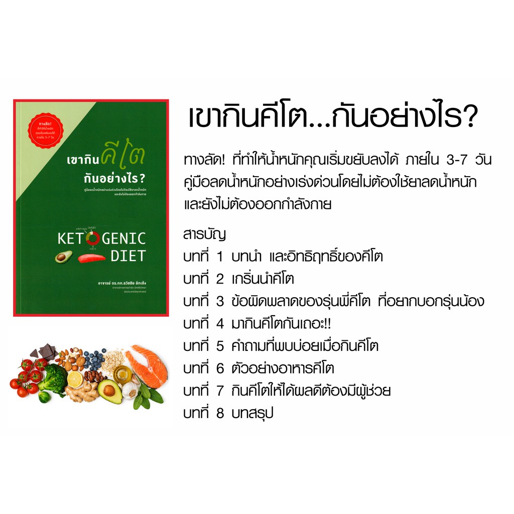 หนังสือ-เขากินคีโต-กันอย่างไร-คู่มือให้ความรู้การลดน้ำหนักด้วยโปรแกรมคีโต-ketogenic-diet-ตารางการกินเมนูคีโตไดเอท-keto