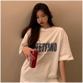 ราคาและรีวิวSweet เสื้อ BFETFRNO -Oversize- เสื้อยืด สไตล์เกาหลี ลายอังกฤษ สองสี เสื้อยืดนิ่ม แขนสั้นแฟชั่น เนื้อผ้าดี  รุ่นQ4