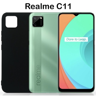 TPU Case เคสเรียวมี Realme C11 2021 เคสซิลิโคน เคสนิ่ม สวยและบางมาก เคสสีดํา เคสมือถือ realme c11 2021