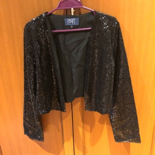 Patt brand sequined new jacket shrug bolero Size M Gatsby style