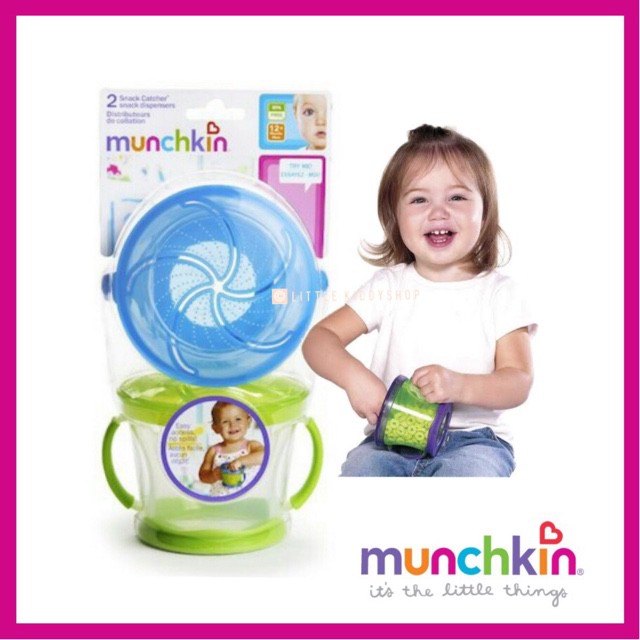 ของแท้ปลอดภัย-ถ้วยเก็บขนมเด็ก-9oz-ล็อคป้องกันหก-munchkin-snack-catcher-mnk