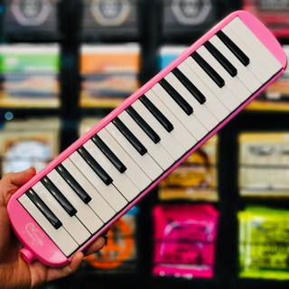 พร้อมส่ง 🚚 OverSpeed เมโลเดียน พร้อมกล่องพลาสติก สีชมพู Melodion 32 คีย์ เมโลเดี้ยน Melodian Melodeon