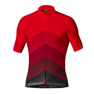 เสื้อปั่นจักรยาน Mavic Cosmic Gradiant Jersey - สีแดง