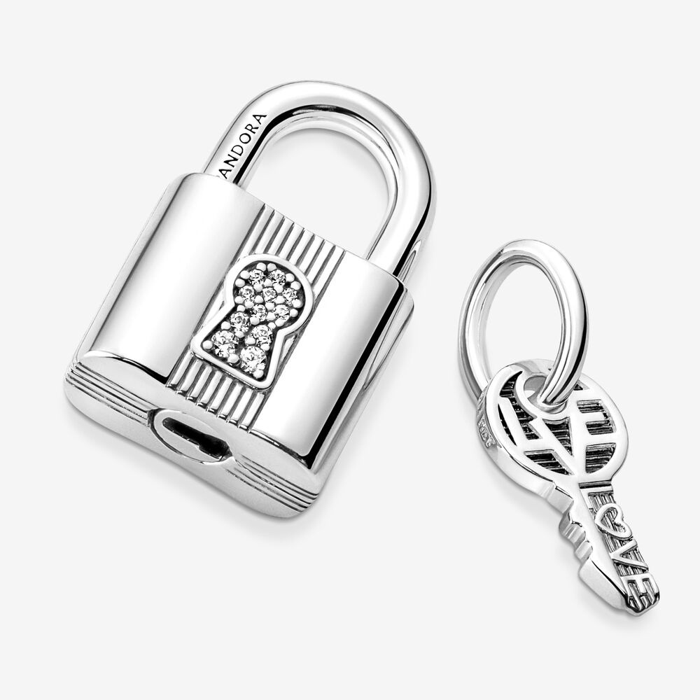 pandora-กุญแจเงิน-925-และจี้ห้อยกุญแจ