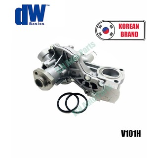 ปั๊มน้ำ (water pump) ออดี้ AUDI A4 1.8 20V ปี 1994 (เต็มลูก+ท่อน้ำ 2 ท่อ+ใบพัดเป็นครีบ)