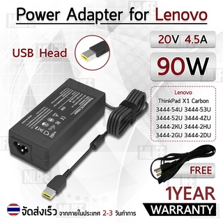 สายชาร์จ คอม อะแดปเตอร์ Lenovo 20V 4.5A อะแดปเตอร์คอม Charger Adapter Power Supply Lenovo L440 L450 S431 T440 โน๊ตบุ๊ค