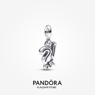 Pandora charm ME Express &amp; Exclaim Mini Dangle ของขวัญวันหยุด สําหรับผู้หญิง p804