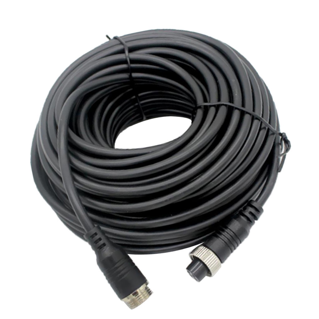สายเคเบิ้ล-4pin-สําหรับกล้องมองหลังรถบัสรถบรรทุก-20m