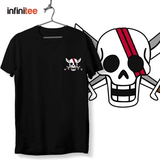 ไม่มีที่สิ้นสุด One Piece Red Hair Pirates Logo Anime  เสื้อยืด  สำหรับผู้ชาย in Black T Shirt Tops Shirt Top Tees