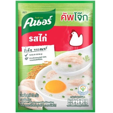 tha-shop-35-ก-x12-knorr-คนอร์-โจ๊กซอง-โจ๊กกึ่งสำเร็จรูป-รสไก่-อาหารเช้า-อาหารรองท้อง-โจ๊ก-โจ๊กคนอร์-คัพโจ๊ก-โจ๊กไก่