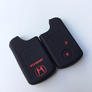 ปลอกซิลิโคน หุ้มกุญแจรีโมทรถยนต์ Honda City,Civic,Crv Keyless 2 ปุ่ม (สีดำ/แดง)