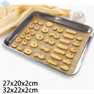 【READY】Baking Sheet, Cookie Sheet Stainless Steel Toaster Oven Tray Pan Rectangle Easy Clean, Dishwasher Safe