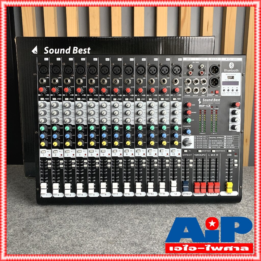 ฟรีค่าจัดส่ง-soundbest-mgp12x-mixer-มิก-มิกเซอร์-ซาวเบส-เอ็มจีพี-12-mgp-12x-mgp12x-mgp12-mg12x-12ch-12-ช่อง