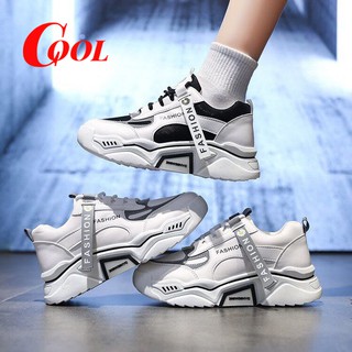 ภาพย่อรูปภาพสินค้าแรกของCOOL SHOES (มาใหม่ AR-6601) รองเท้าผ้าใบผู้หญิง เสริมส้น 5 ซม.
