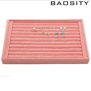 [Baosity*] Velvet Jewelry Tray Jewelry Organizer/Ring Display Cabinet/Jewelry Organizer/Ring Box for Jewelry (A)