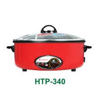 HANABISHI กระทะไฟฟ้า รุ่น HTP-340 - สีแดง