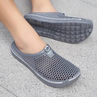 สินค้า WOOVOO รองเท้าแตะ แบบสลิปออน ระบายอากาศได้ดี สไตล์ลำลอง เหมาะใส่ไปชายหาด สำหรับผู้ชายและผู้หญิง
