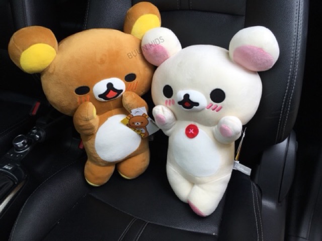 rilakkuma-ตุ๊กตาคุมะ-amp-โคริ-นุ่มนิ่ม-หน้าเขิล-16-ลิขสิทธิ์แท้100