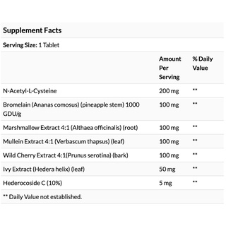 ภาพขนาดย่อของภาพหน้าปกสินค้าNatural Factors, Lung, Bronchial & Sinus Health, 90 Tablets จากร้าน vitaminsale บน Shopee ภาพที่ 2