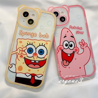 เคสโทรศัพท์มือถือ แบบนิ่ม ลายการ์ตูน SpongeBob Patrick Star สําหรับ iPhone 14 13 12 11 Pro Max SE2020 X XR Xs Max 7 8 6 6s Plus