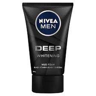 NIVEA MEN นีเวีย เมน ดีพ ไวท์เทนนิ่ง เฟซ มัดโฟม ดีพไวท์ (8850029025391)