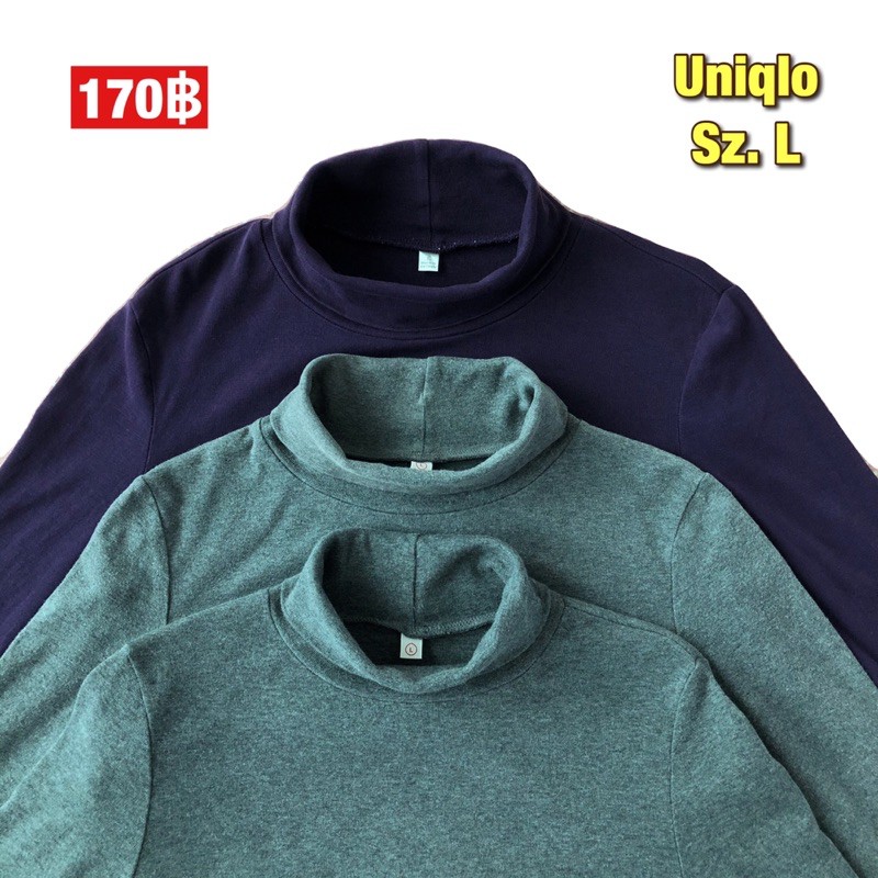 เสื้อคอเต่าแขนยาว-uniqlo-l-เสื้อคอปีน-uniqlo