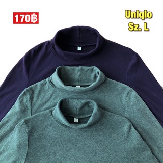 ❄️✨เสื้อคอเต่าแขนยาว Uniqlo L, เสื้อคอปีน Uniqlo