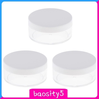 ( Baosity5 ) ตลับเปล่าสําหรับใส่แป้งฝุ่น 50 กรัม 3 ชิ้น