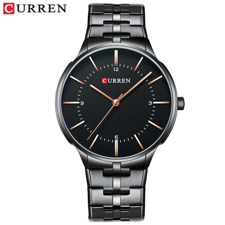 Mens Classic Quartz Analog Watch CURREN Luxury Fashion Business Wristwatch Stainless Male Sport Watches Clock Masculino