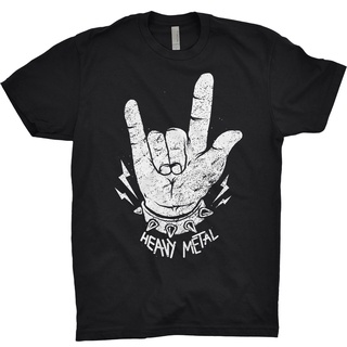เสื้อยืด พิมพ์ลาย Heavy Metal Sign of the Horns Punk Indie Rock สไตล์คลาสสิก ไม่ซ้ําใคร สําหรับผู้ชาย	dnto											โชว