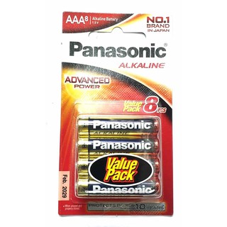 ภาพหน้าปกสินค้าถ่าน Panasonic Alkaline AAA 8 ก้อน Exp. 2030 ผลิตไทย ที่เกี่ยวข้อง