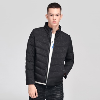 Rexton short down jacket men s warm jacket for winter 2021 Men s wear new stand-up collar light down jacket trend