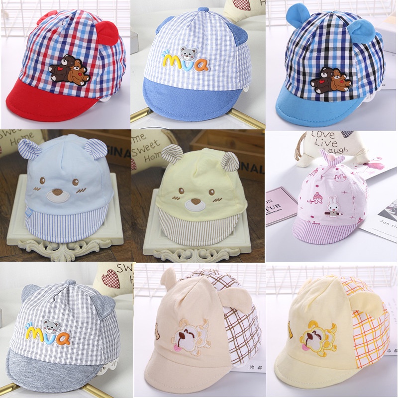 ภาพสินค้าพร้อมส่ง   หมวกเด็กอ่อน หมวกเด็กเล็กน่ารักๆ สำหรับเด็ก 0-6 เดือน M1 จากร้าน luckybaby_hua บน Shopee ภาพที่ 1