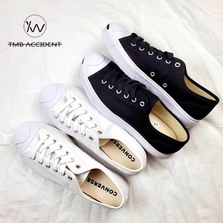 Converse jack purcell คอนเวิร์ส รองเท้าผ้าใบ สีดำ ขาว Low top sneakers UNISEX