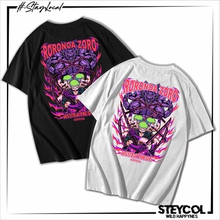 เสื้อยืดผู้ Steycol | เสื้อยืด พิมพ์ลายการ์ตูน Roronoa Zoro Anime series S-5XL