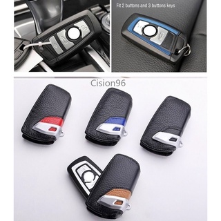 เคสรีโมตกุญแจรถยนต์ หนังวัวแท้ พร้อมกระเป๋าสตางค์ สําหรับ BMW F10 F20 F30 NEW 1 2 3 4 5 6 7 Series X3 X4 320I 116I 118I 328I 530I