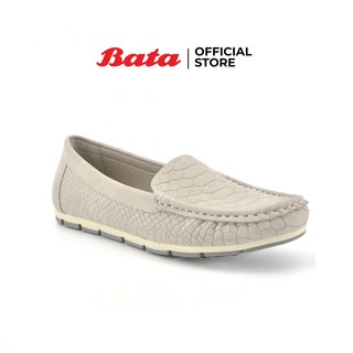 สินค้า Bata LADIES CASUAL MOCCASINE รองเท้าลำลองส้นแบนแฟชั่นหญิง แบบสวม ปิดส้น สีเทา รหัส 5512310