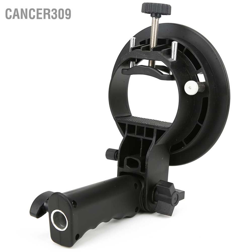 cancer309-handheld-hand-grip-s-shape-bracket-accessory-for-bowens-mount-camera-top-flashlight-black