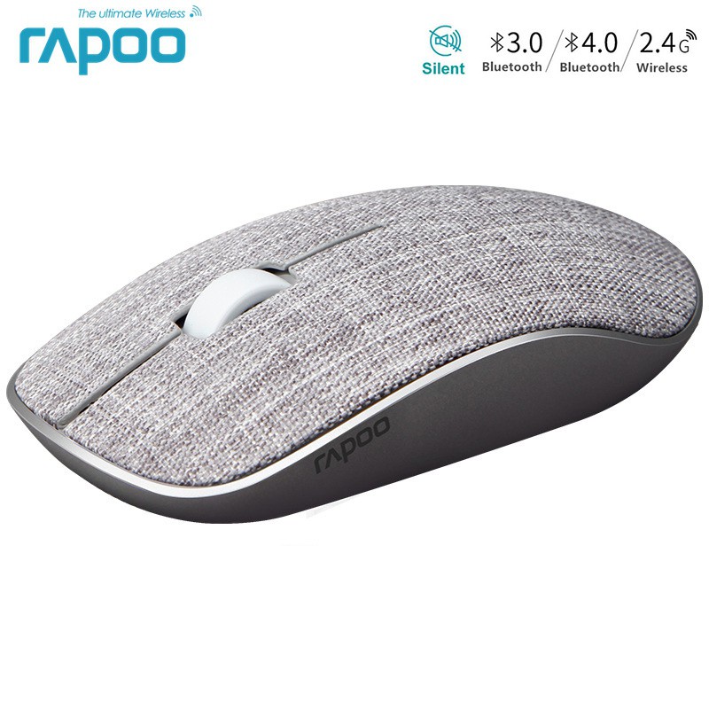 ภาพหน้าปกสินค้าRapoo 3500PLUS Multi-mode Silent Wireless Mouse with 1300DPI Bluetooth 3.0/4.0 RF 2.4GHz for Three Devices Connection