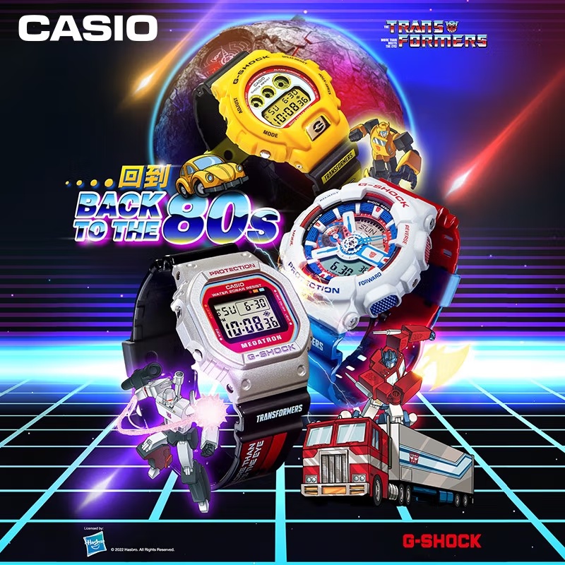 Casio G-SHOCK Transformers Joint แฟชั่นกีฬานาฬิกาผู้ชาย Optimus Prime ...
