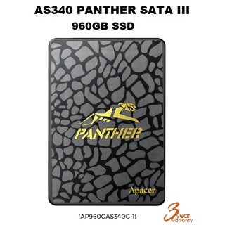 ภาพหน้าปกสินค้า960GB SSD (เอสเอสดี) APACER AS340 PANTHER (AP960GAS340G-1) SATA lll - สินค้ารับประกัน 3 ปี ที่เกี่ยวข้อง