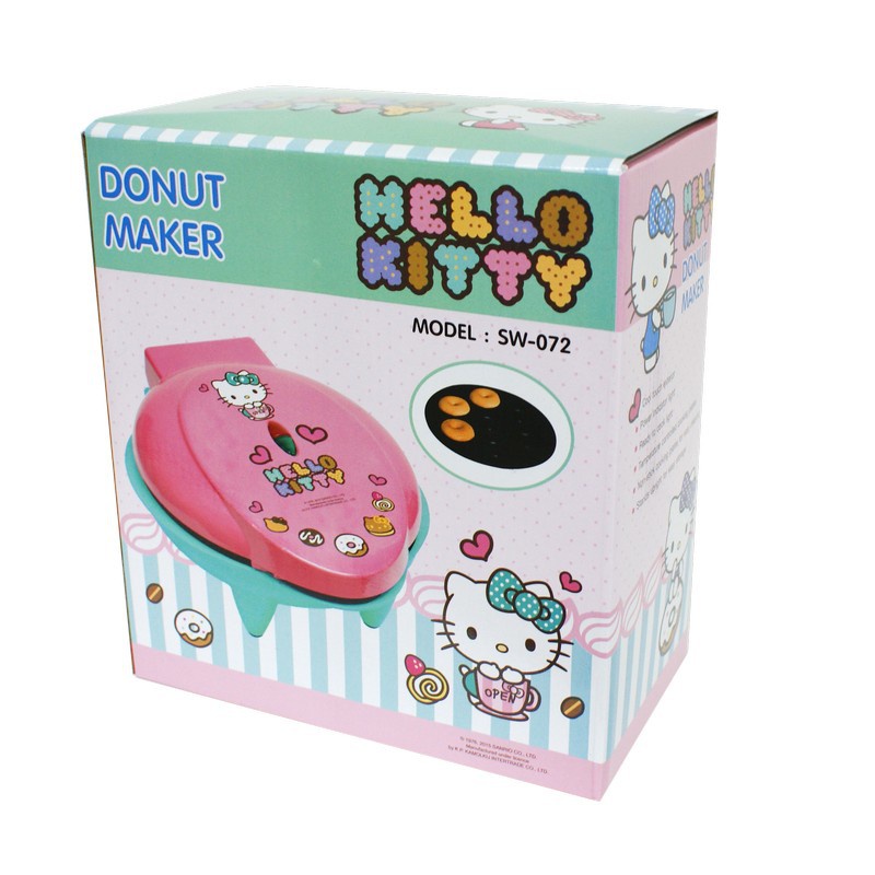 Hello Kitty เครื่องทำขนม มินิ โดนัท รุ่น SW-072 ลายคิตตี้ วาฟเฟิล mini ...