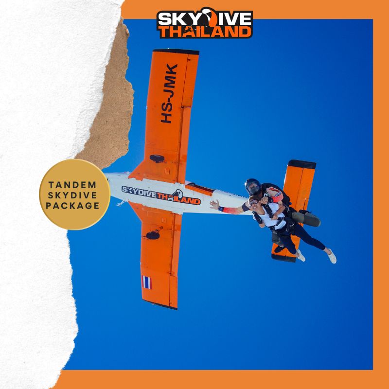 ภาพหน้าปกสินค้าTandem Skydive Package at Skydive Thailand (Khaoyai)