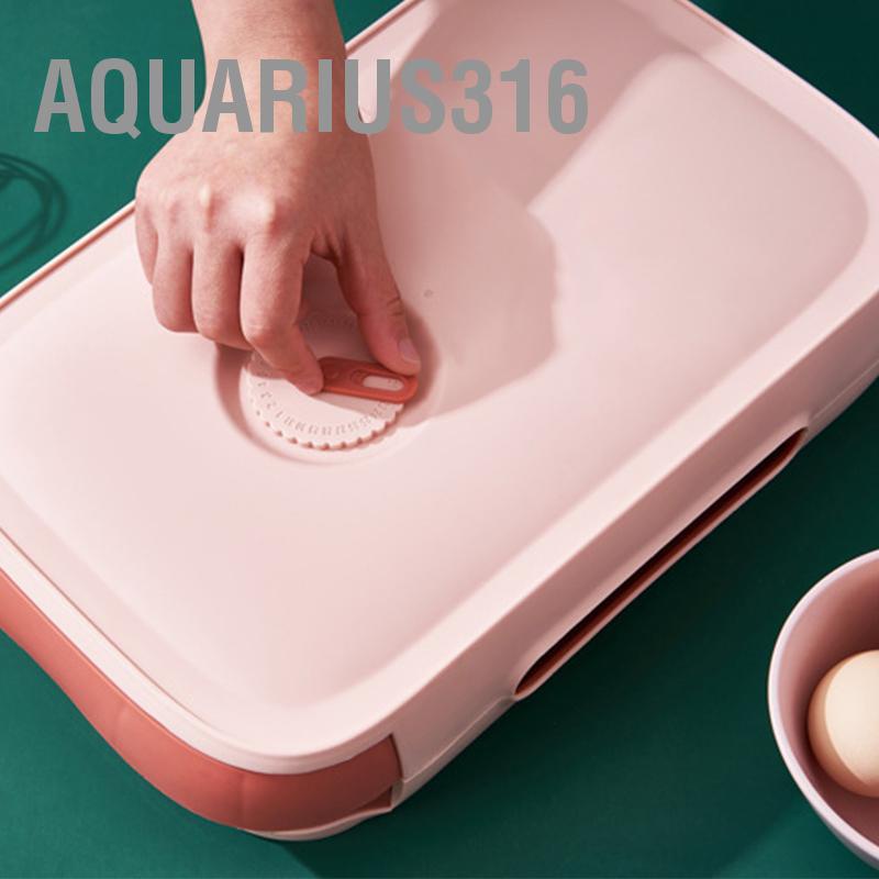 aquarius316-กล่องลิ้นชักเก็บไข่ไก่-ความจุขนาดใหญ่-พร้อมฝาปิด-สําหรับตู้เย็น